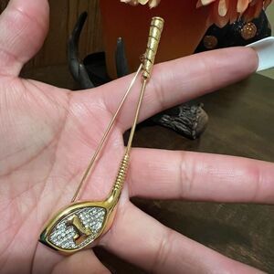 TONA VINTAGE 4" GOLF CLUB # 1 W, CRYSTAL STONES